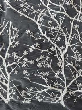 Dentelle brodée de sequins ivoire - EB3043
