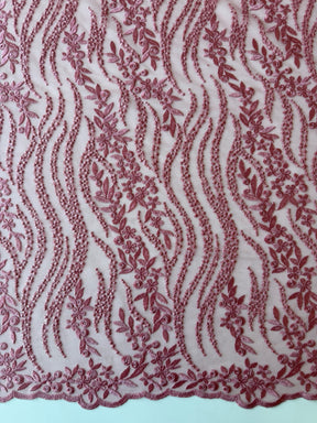 Dentelle à paillettes roses - EB3051