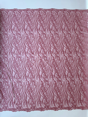 Dentelle à paillettes roses - EB3051
