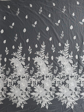 Dentelle brodée de sequins ivoire - EB3055