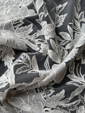 Dentelle brodée de sequins ivoire - EB3055