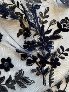 Dentelle en velours noir 3D - EB3056