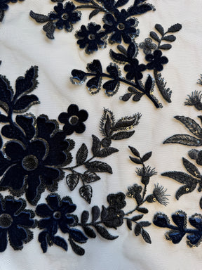 Dentelle en velours noir 3D - EB3056