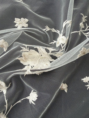 Dentelle brodée ivoire - EB5006