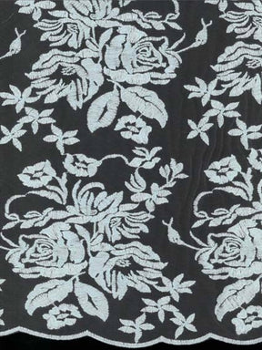 Dentelle brodée bleu ciel – EB5018