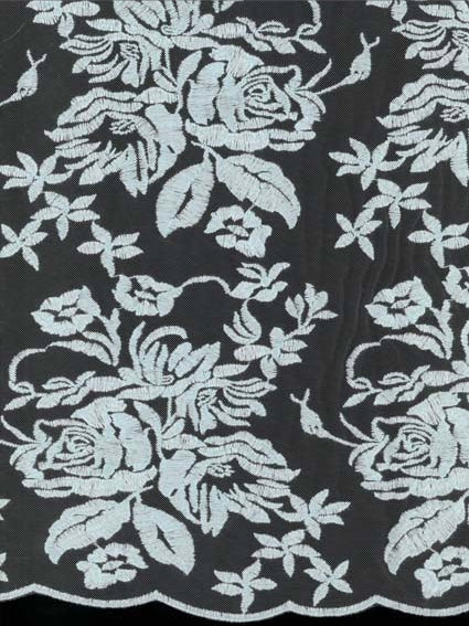 Dentelle brodée bleu ciel – EB5018