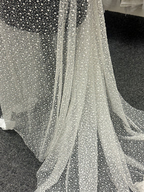 Dentelle brodée ivoire - EB5027