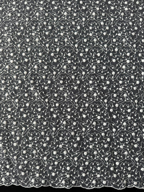 Dentelle brodée ivoire - EB5027