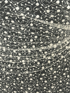 Dentelle brodée ivoire - EB5027