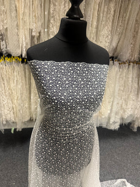 Dentelle brodée ivoire - EB5027