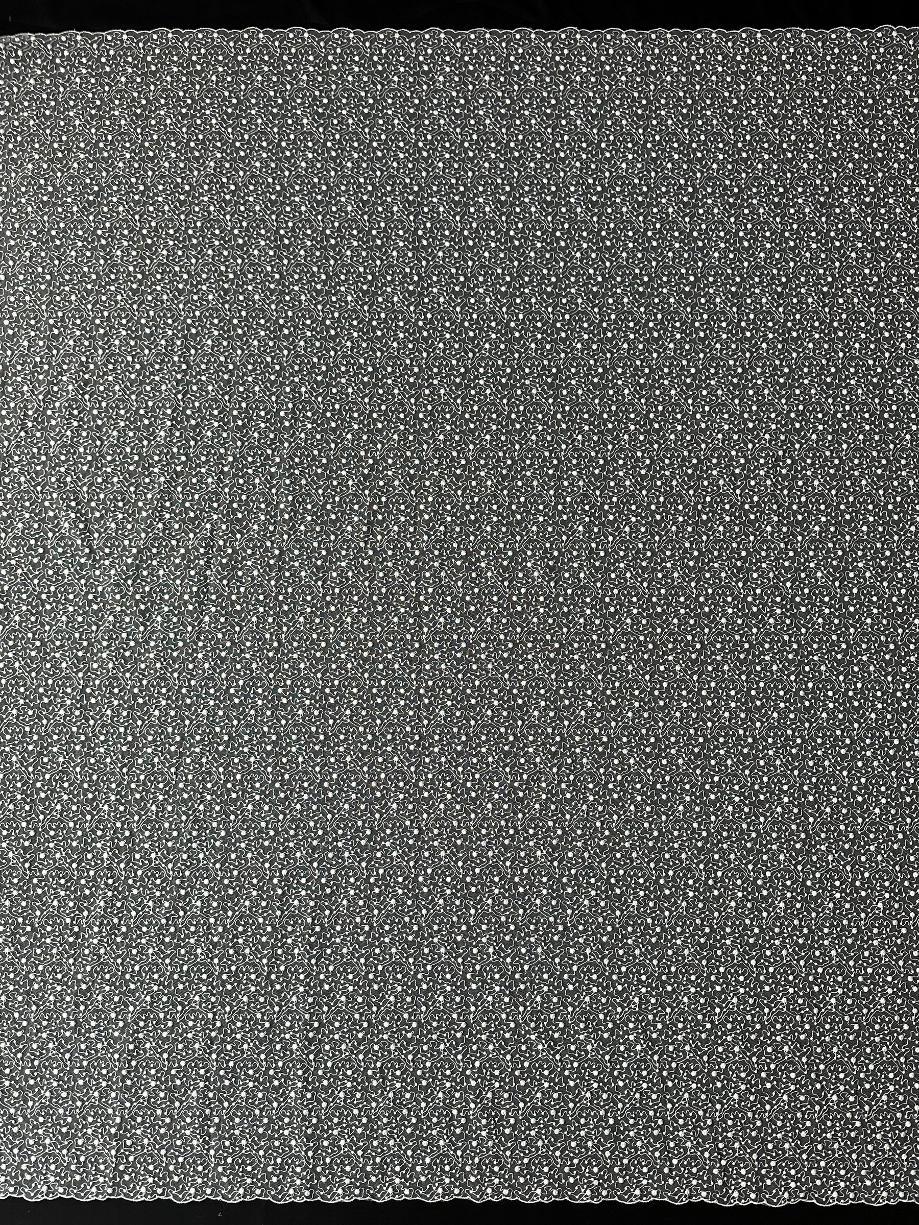 Dentelle brodée ivoire - EB5027