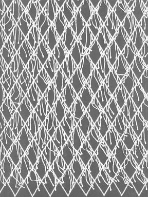 Dentelle 3D brodée ivoire - EB5029