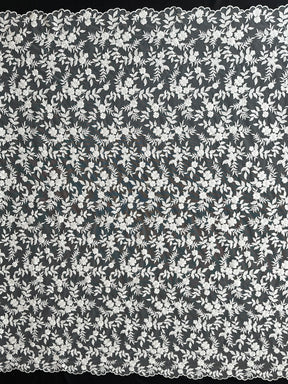 Dentelle brodée ivoire - EB5031