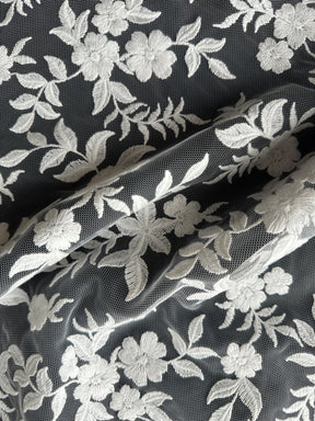 Dentelle brodée ivoire - EB5031