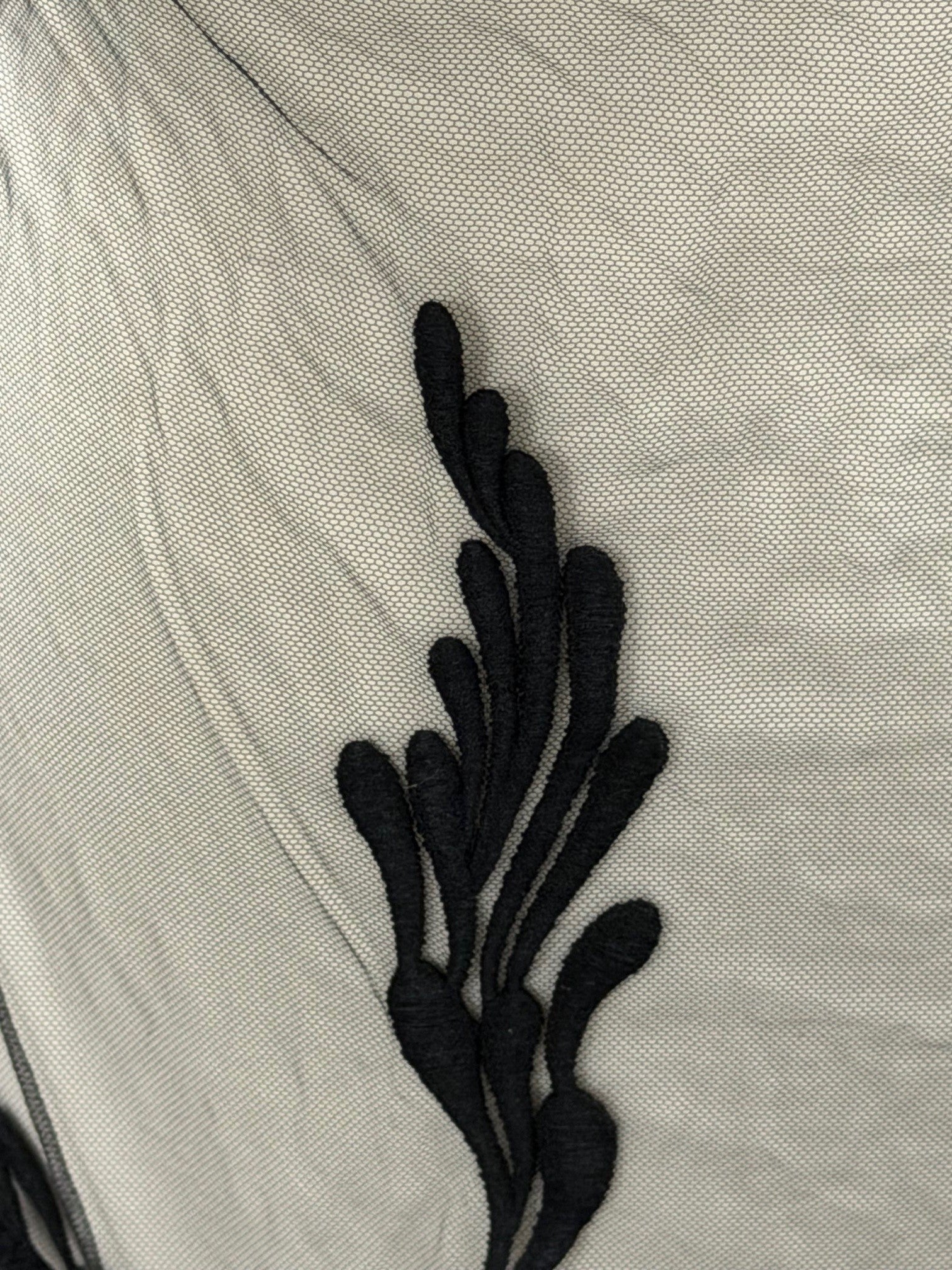 Dentelle brodée noire - EB5053