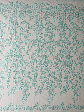 Dentelle brodée 3D Aqua - EB5034