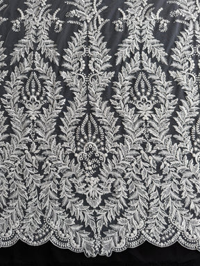 Dentelle brodée ivoire - EB5043