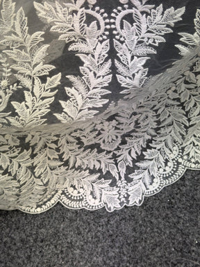 Dentelle brodée ivoire - EB5043
