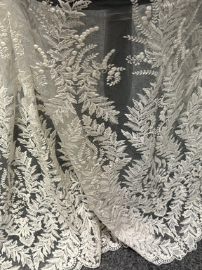 Dentelle brodée ivoire - EB5043