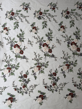 Dentelle ivoire, raisin et vin - EB5055