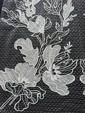 Dentelle brodée ivoire - EB5058