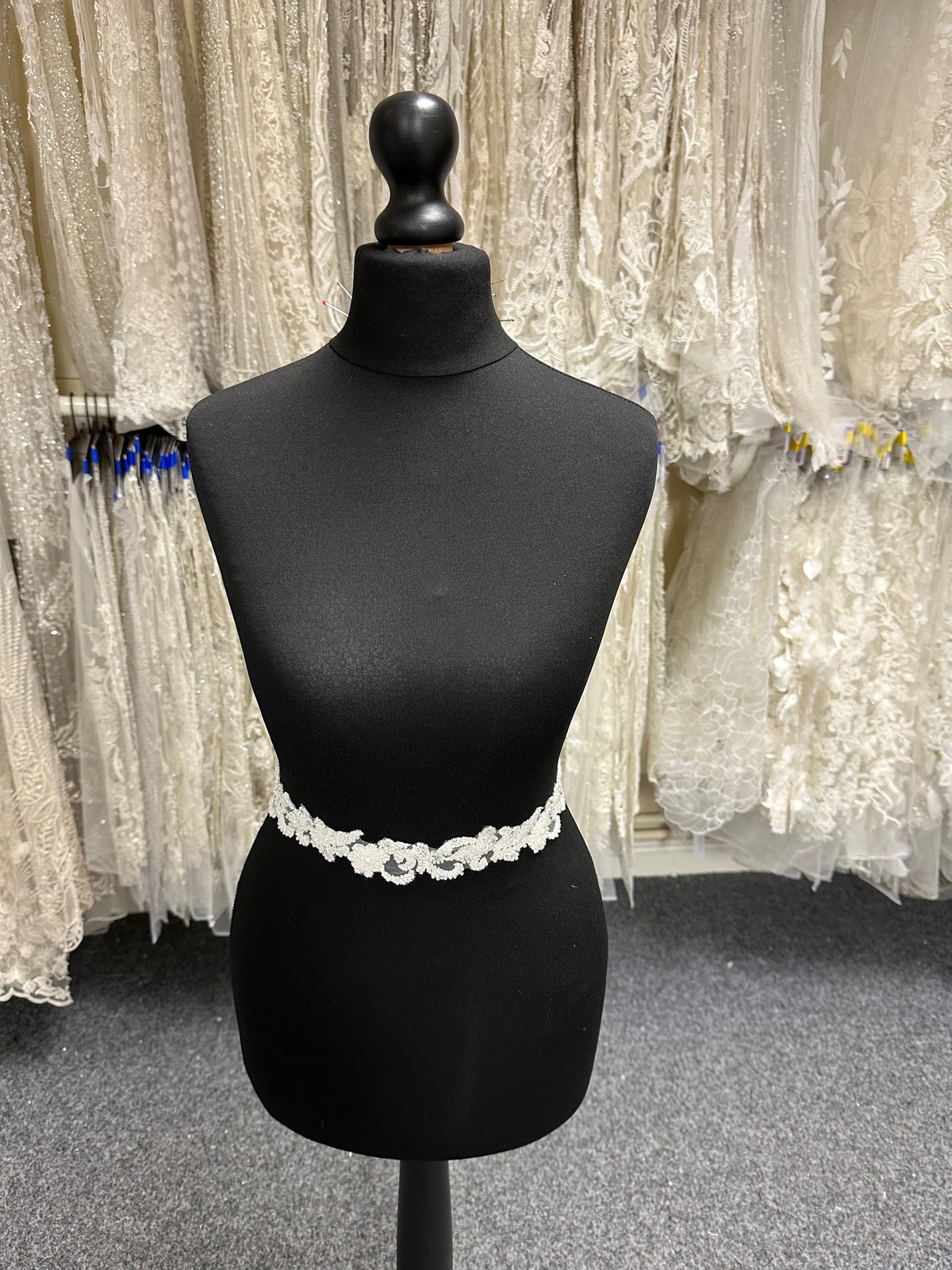 Ivory Beaded Lace Trim - EH2004