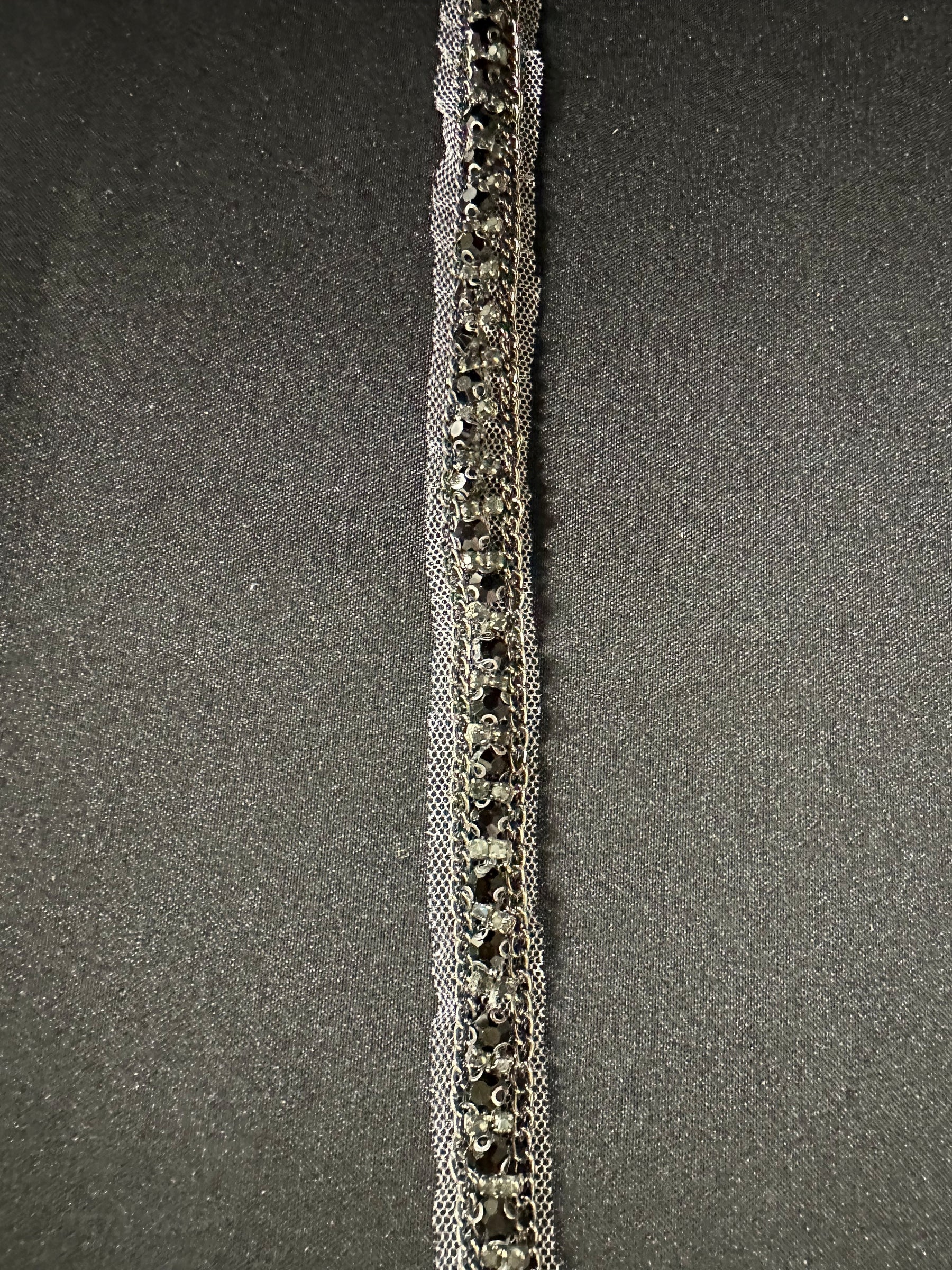 Garniture perlée noire - EH1015