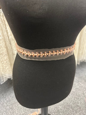 Garniture en cristal or rose - EH2023