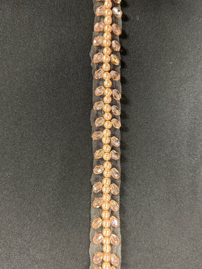 Garniture en cristal or rose - EH2023