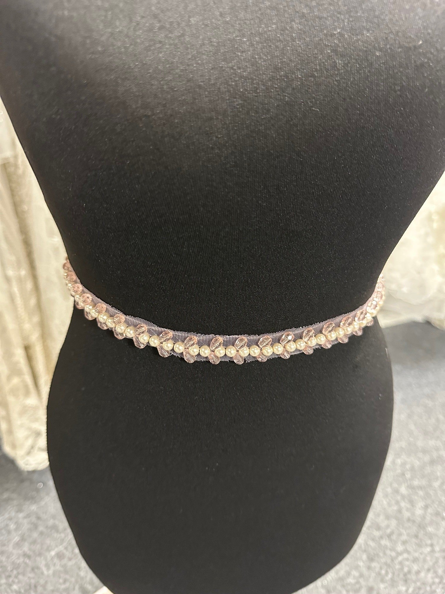 Garniture en cristal rose - EH2023