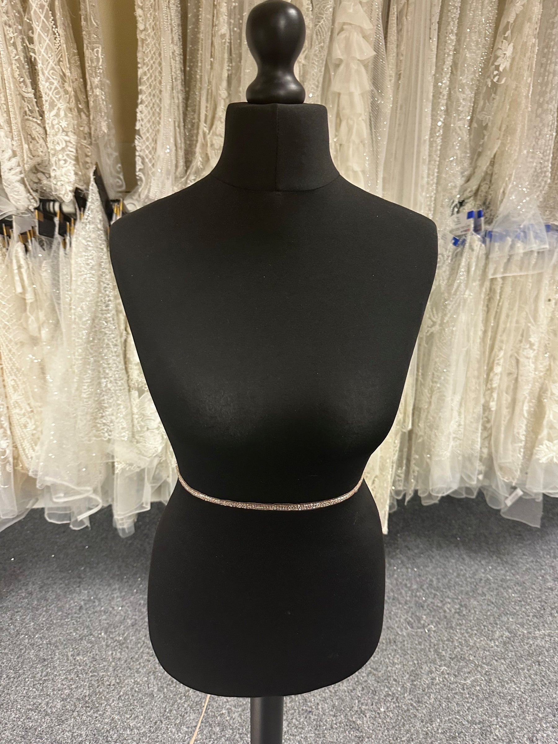 Garniture perlée or rose - EH2025