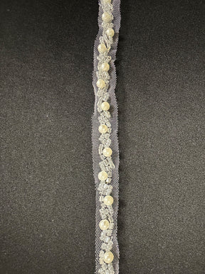 Garniture en perles et perles ivoire - EH2029