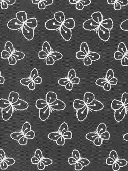 Dentelle papillon brodée ivoire – EU5002