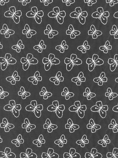 Dentelle papillon brodée ivoire – EU5002