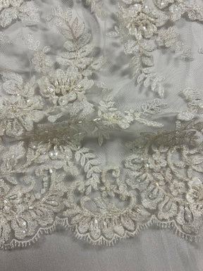 Dentelle Perlée Ivoire - Ella