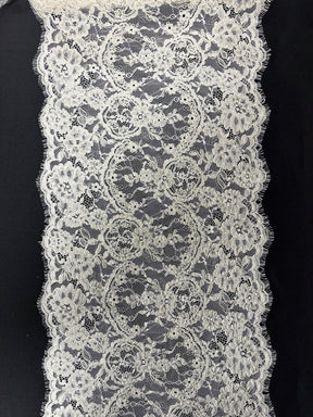 Bordure en dentelle ivoire cordée - Eloise