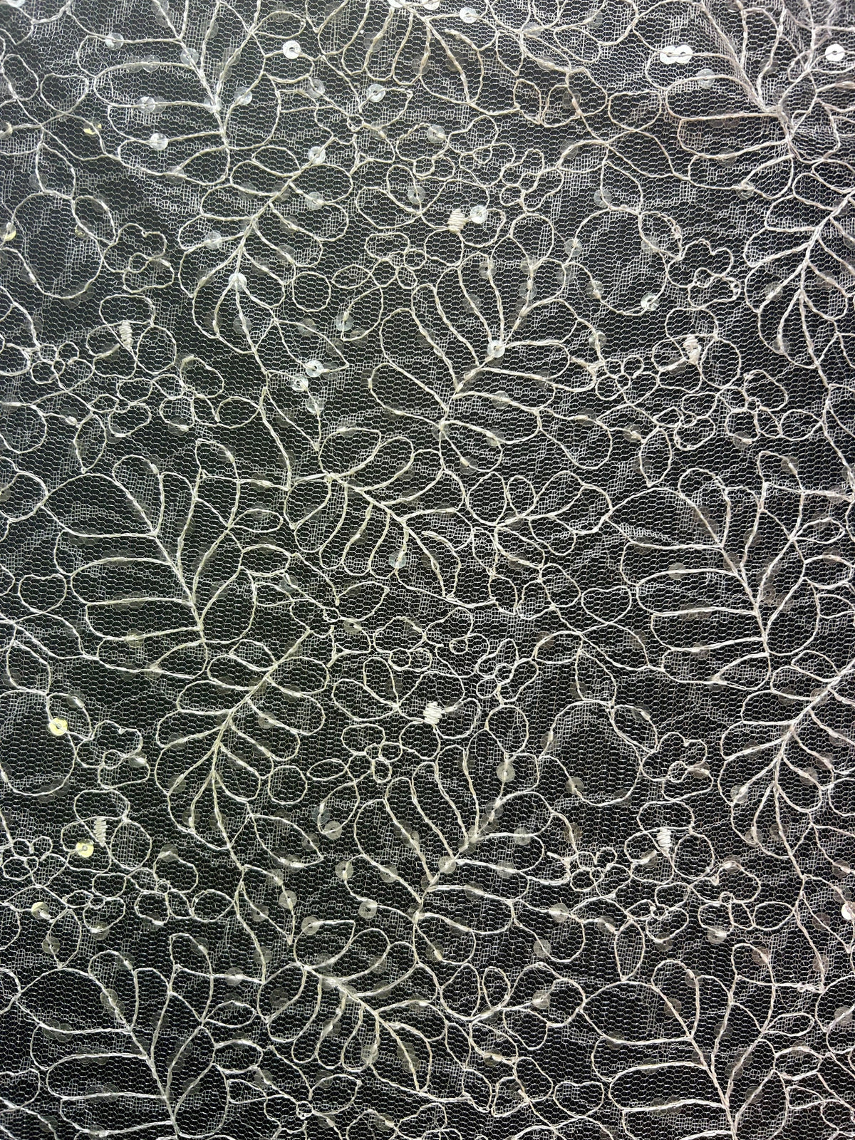 Tulle Paillettes Ivoire - Exorbitance