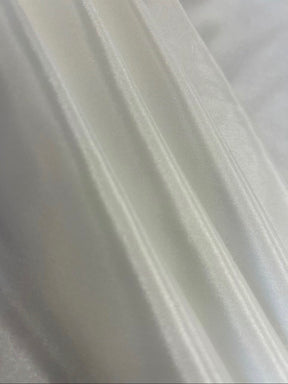 Tissu satin de polyester ivoire de luxe - Finesse 