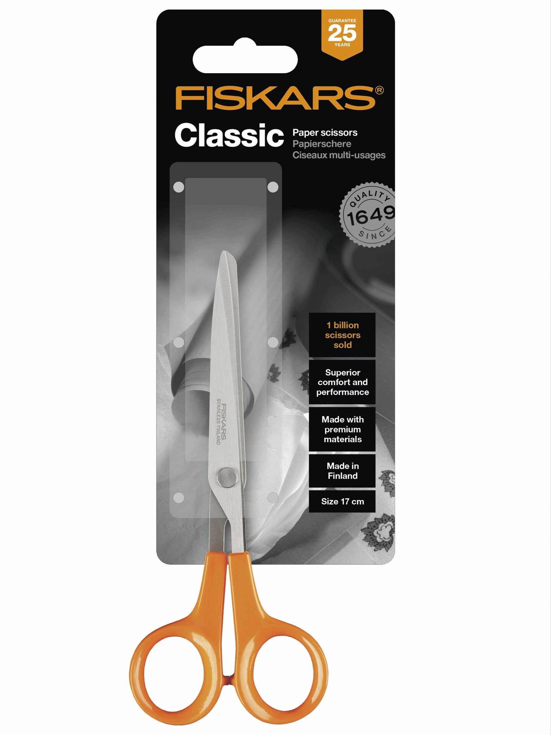 Ciseaux à papier Fiskars 16 cm - S1