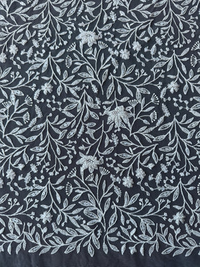 Dentelle brodée de perles ivoire - Minka 