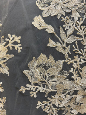 Dentelle Brodée Champagne - Fontaine