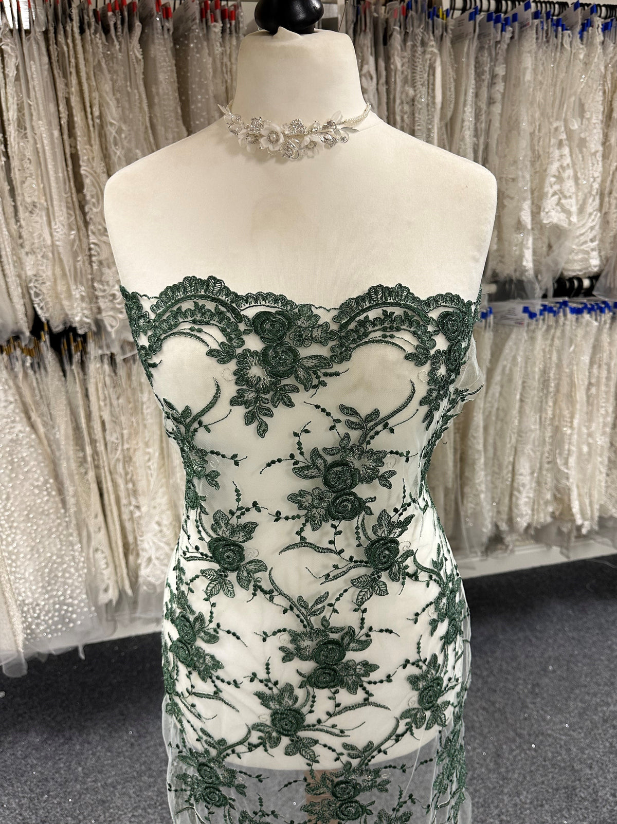 Dentelle vert foncé - Maria.