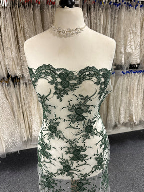 Dentelle vert foncé - Maria.