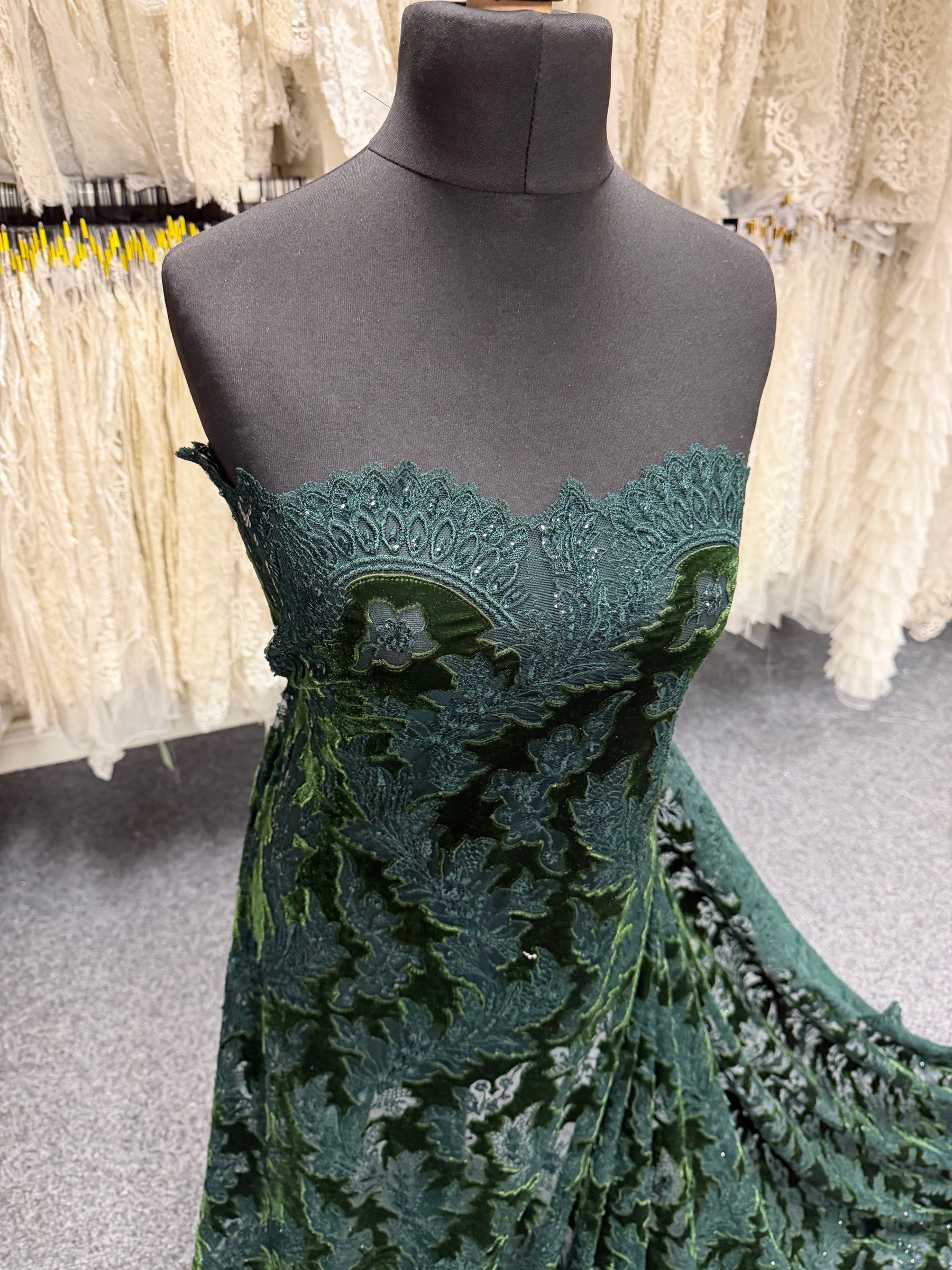 Dentelle en velours 3D Forêt - EB3023