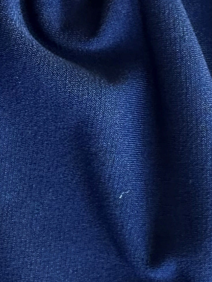 French Navy Polyester Stretch Jersey - Romania