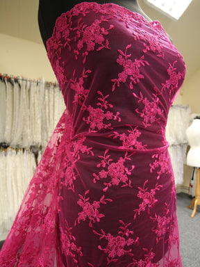 Dentelle Cordonnée Fuchsia - Géraldine