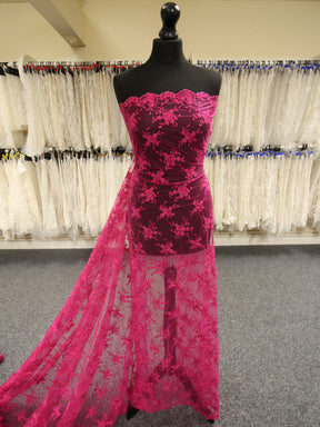 Dentelle Cordonnée Fuchsia - Géraldine
