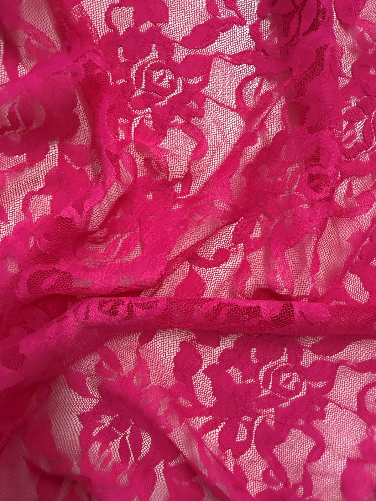 Dentelle Stretch Raschel Fuchsia – Matina