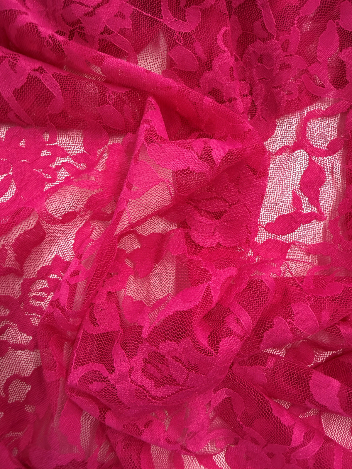 Dentelle Stretch Raschel Fuchsia – Matina