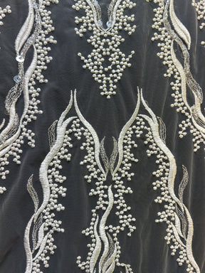 Dentelle Perlée Ivoire - Gigi